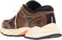 Heron Preston Suede Low-Top Sneakers met Mesh Inzetstukken Brown Heren - Thumbnail 3