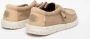 Hey Dude Beige Elastische Geweven Sneakers Beige - Thumbnail 7