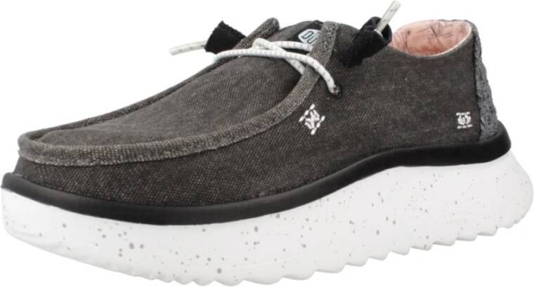 Hey Dude Chambray Veterschoenen voor Vrouwen Gray Dames