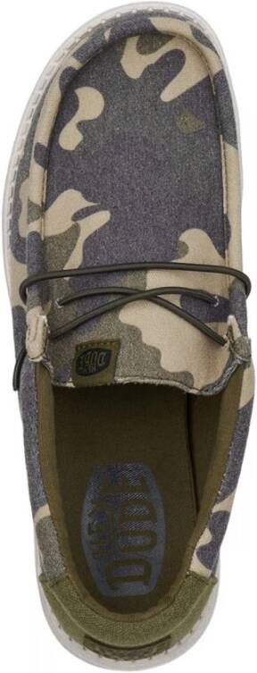 Hey Dude Camo Adventure Sneaker Green Heren