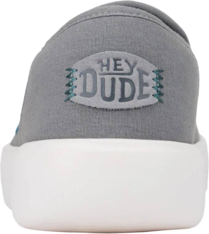 Hey Dude Canvas Mocassino Schoen Comfort Stijl Gray Heren