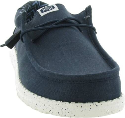 Hey Dude Canvas Schoenen Wally Natuurlijk Blue Heren