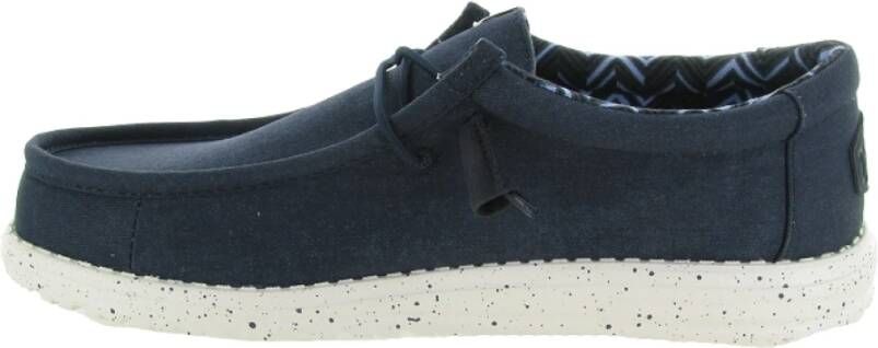 Hey Dude Canvas Schoenen Wally Natuurlijk Blue Heren