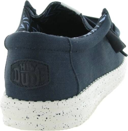 Hey Dude Canvas Schoenen Wally Natuurlijk Blue Heren