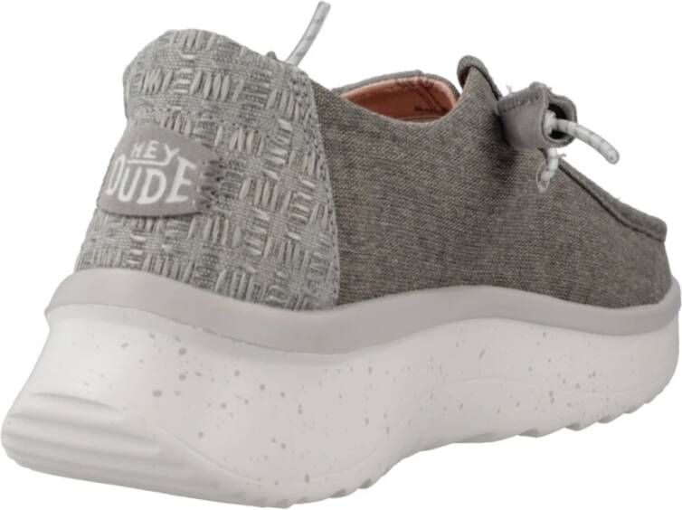 Hey Dude Chambray Veterschoenen voor Vrouwen Gray Dames