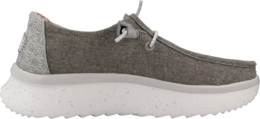 Hey Dude Chambray Veterschoenen voor Vrouwen Gray Dames