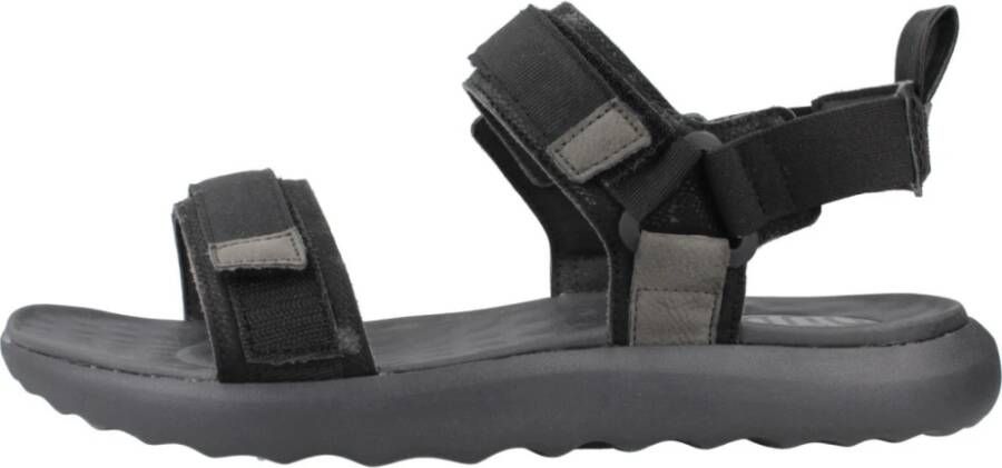 Hey Dude Collins Platte Sandalen Black Heren