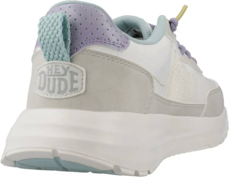 Hey Dude Colorbloc High Top Sneakers White Dames