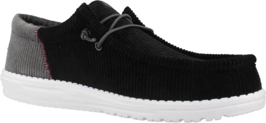 Hey Dude Corduroy Veterschoenen Black Heren