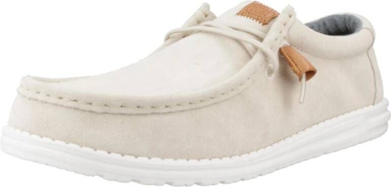 Hey Dude Craft Suede Veterschoenen White Heren