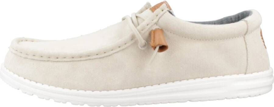 Hey Dude Craft Suede Veterschoenen White Heren