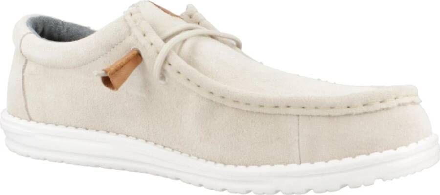 Hey Dude Craft Suede Veterschoenen White Heren