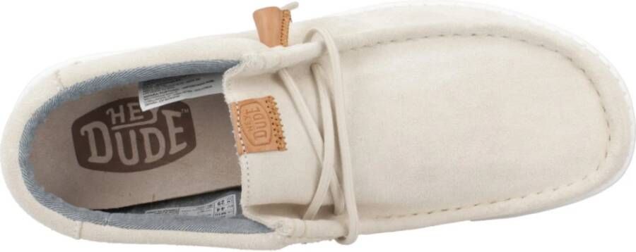 Hey Dude Craft Suede Veterschoenen White Heren