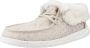 Hey Dude Fold Stitch Cozy Laced Shoes Beige Dames - Thumbnail 2