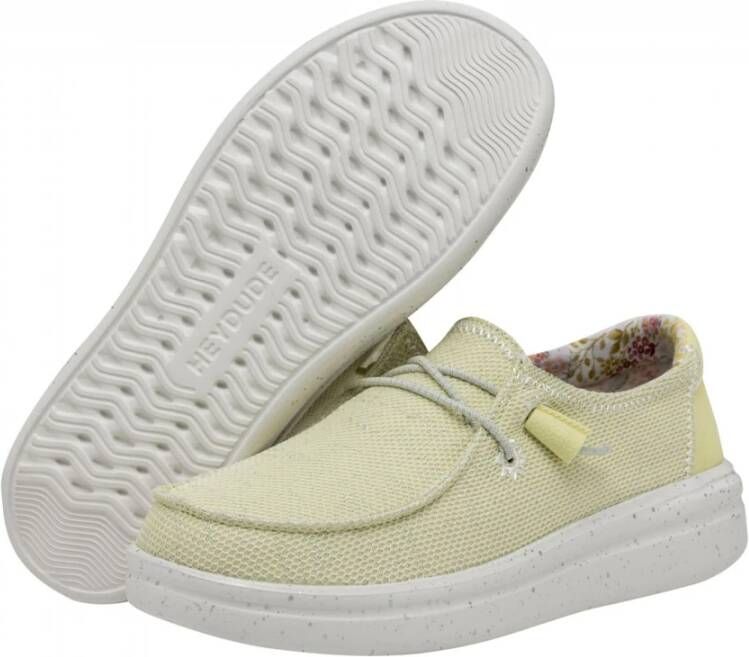 Hey Dude Gebreide Sneaker Yellow Dames