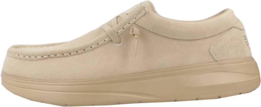 Hey Dude Geveterde Schoenen in Suede Stijl Beige Heren