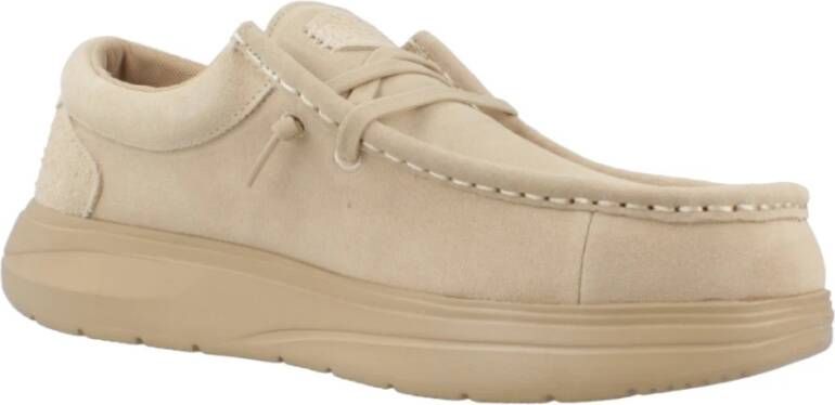 Hey Dude Geveterde Schoenen in Suede Stijl Beige Heren