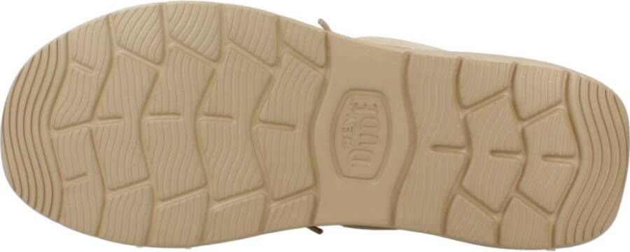 Hey Dude Geveterde Schoenen in Suede Stijl Beige Heren