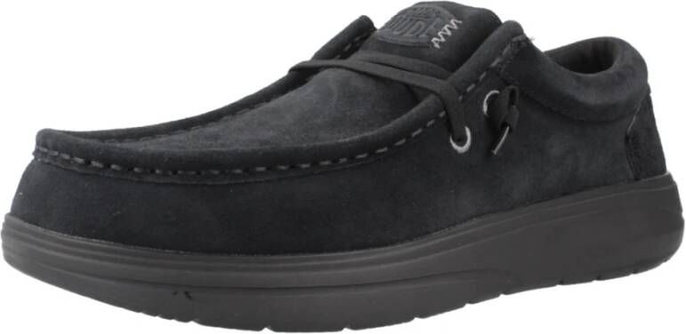 Hey Dude Geveterde schoenen in Wally X Suede Black Heren