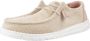 Hey Dude Golfribfluweel Veterschoenen Beige Dames - Thumbnail 4