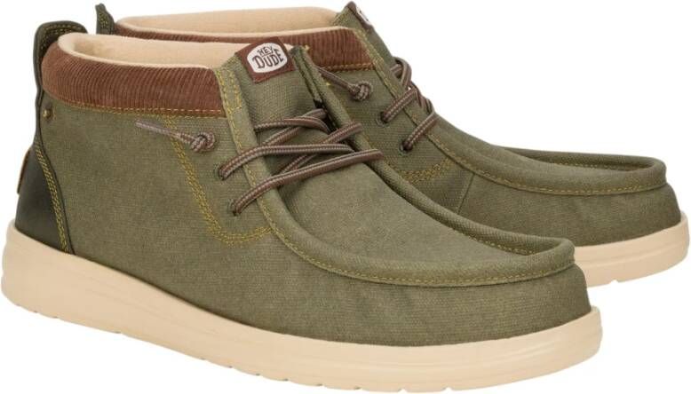 Hey Dude Groene Mid GripR Werkkleding Schoenen Green Heren