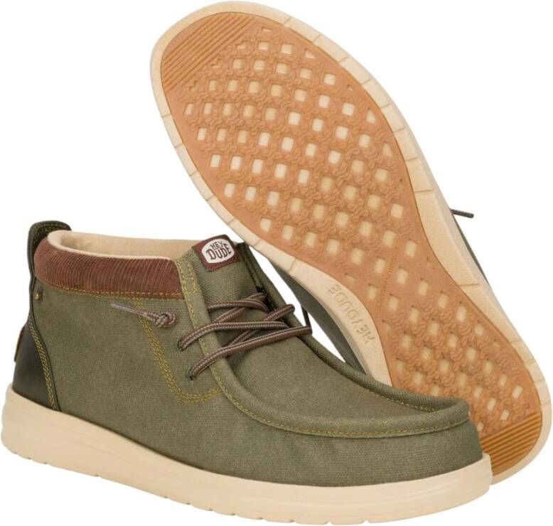 Hey Dude Groene Mid GripR Werkkleding Schoenen Green Heren