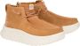 Hey Dude Bruin Leren Platte Schoenen Brown Dames - Thumbnail 7