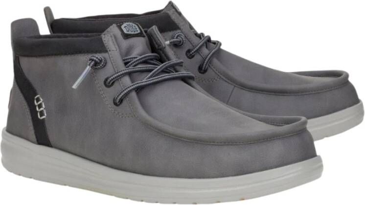 Hey Dude Klassieke Grip Wally Mid Schoenen Gray Heren