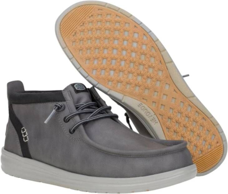 Hey Dude Klassieke Grip Wally Mid Schoenen Gray Heren