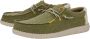 Hey Dude Groene platte schoenen Wally Coastline Jute Green Heren - Thumbnail 5