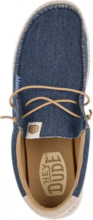 Hey Dude Kust Jute Sneaker Blue Heren