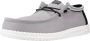 HEYDUDE Wally Letterman Heren Instappers Light Grey White - Thumbnail 6