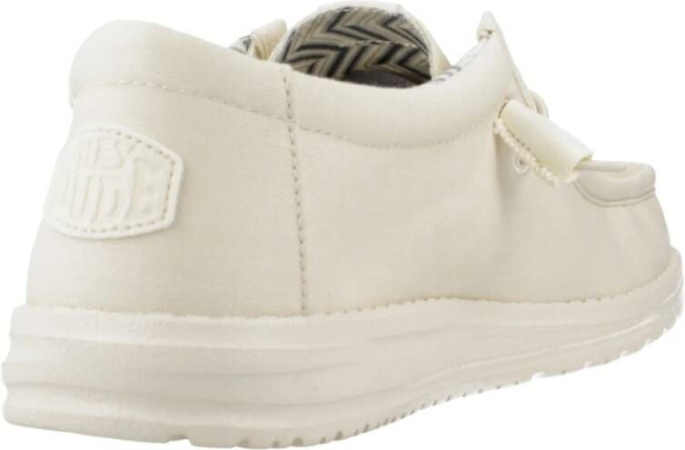 Hey Dude Laced Shoes White Heren
