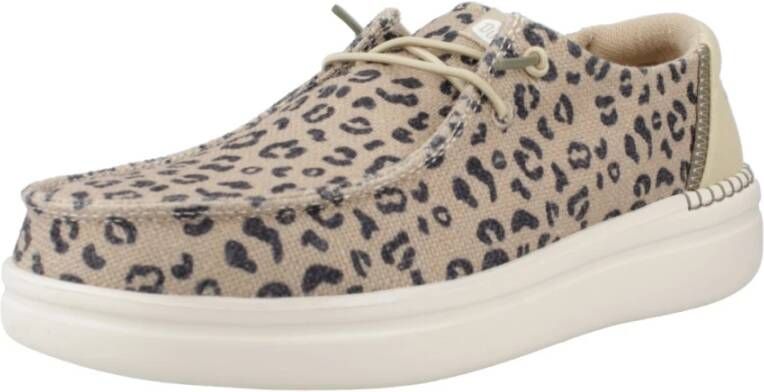 Hey Dude Leopard Rise Veterschoenen Black Dames