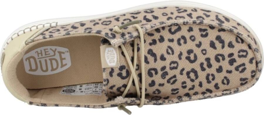 Hey Dude Leopard Rise Veterschoenen Black Dames