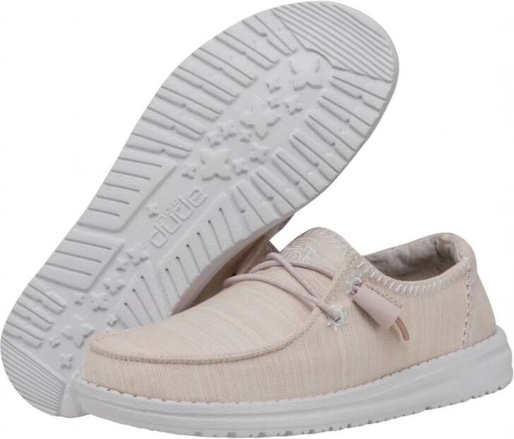 Hey Dude Pastel Chambray Sneaker Pink Dames