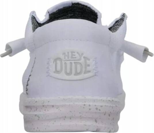 Hey Dude Sport Mesh Sneakers in Wit White Heren