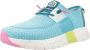 HEYDUDE Sirocco Sport Stripe Dames Sneakers Teal - Thumbnail 4