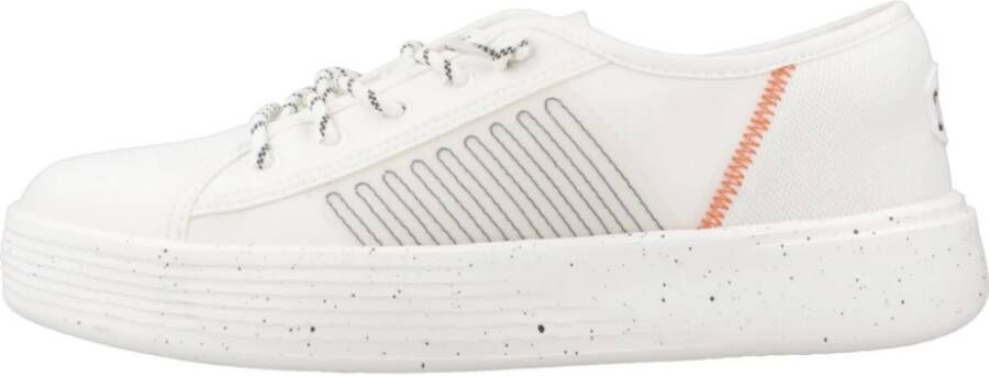 Hey Dude Sportieve Heathered Sneakers White Dames