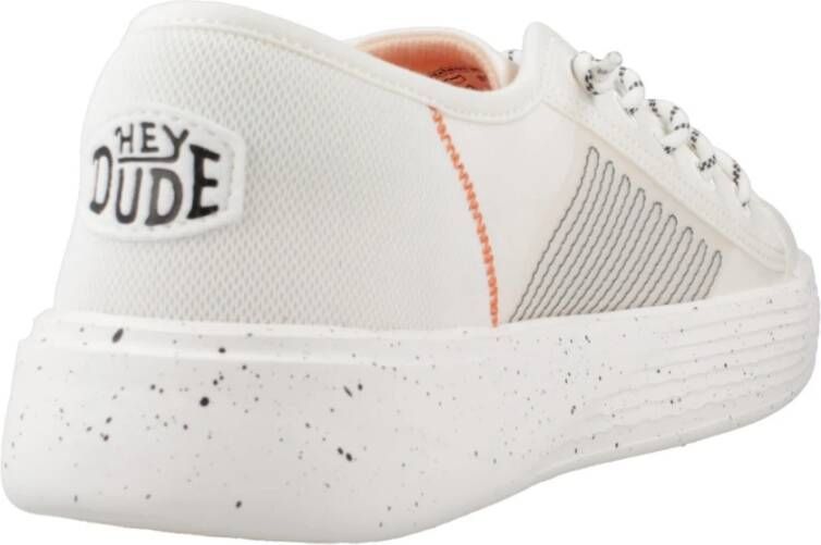 Hey Dude Sportieve Heathered Sneakers White Dames