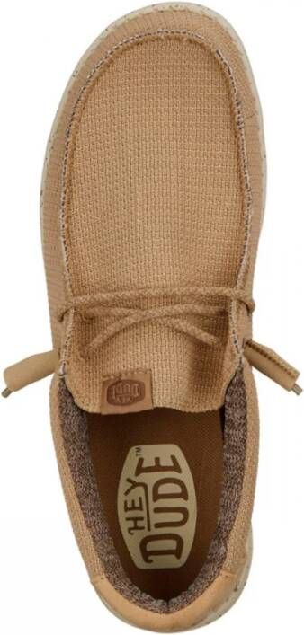 Hey Dude Sportieve Mesh Mocassin Schoenencollectie Beige Heren