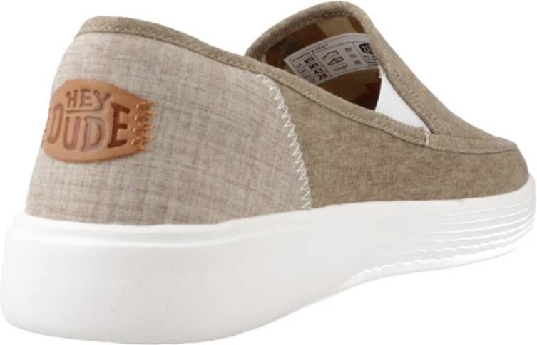 Hey Dude Stijlvolle Craft Loafers Beige Heren