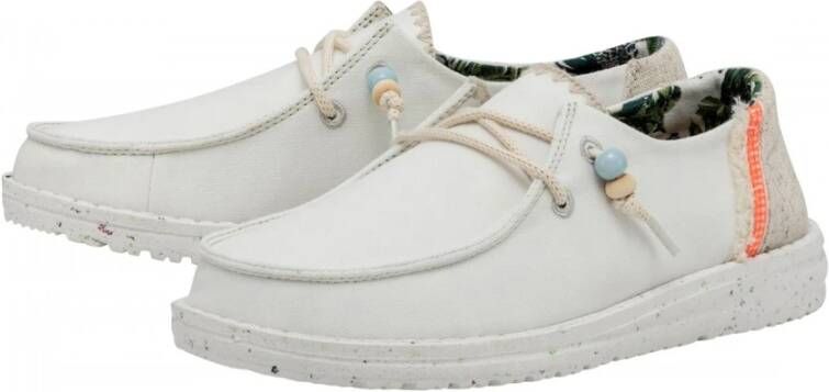 Hey Dude Stijlvolle Wendy Fringe Mocassin White Dames