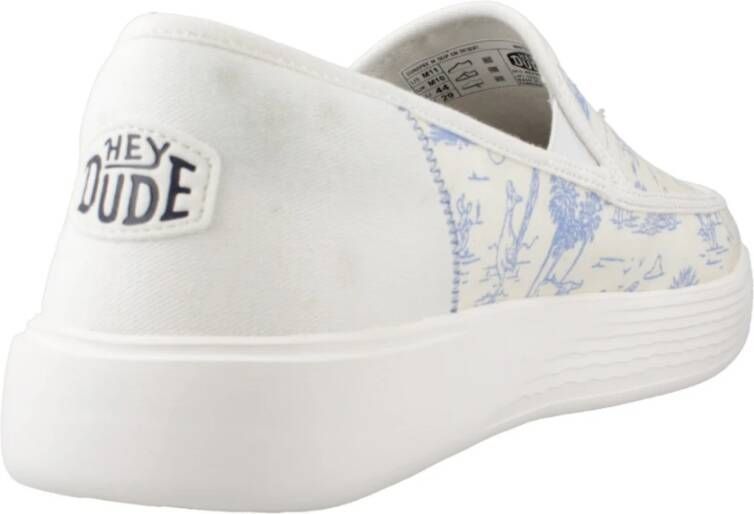 Hey Dude Sunapee Slip On Sneakers White Heren