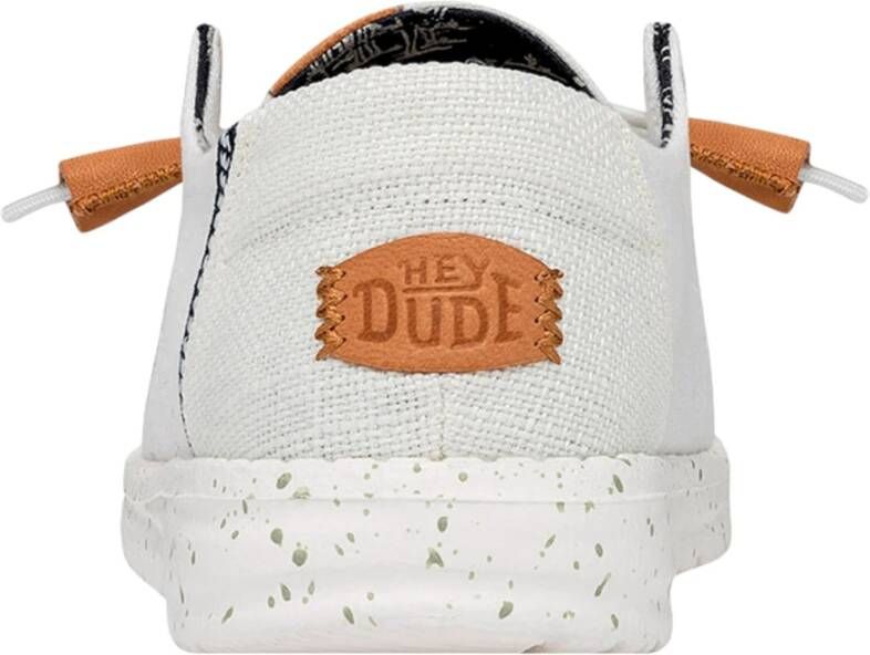 Hey Dude Witte platte schoenen White Dames