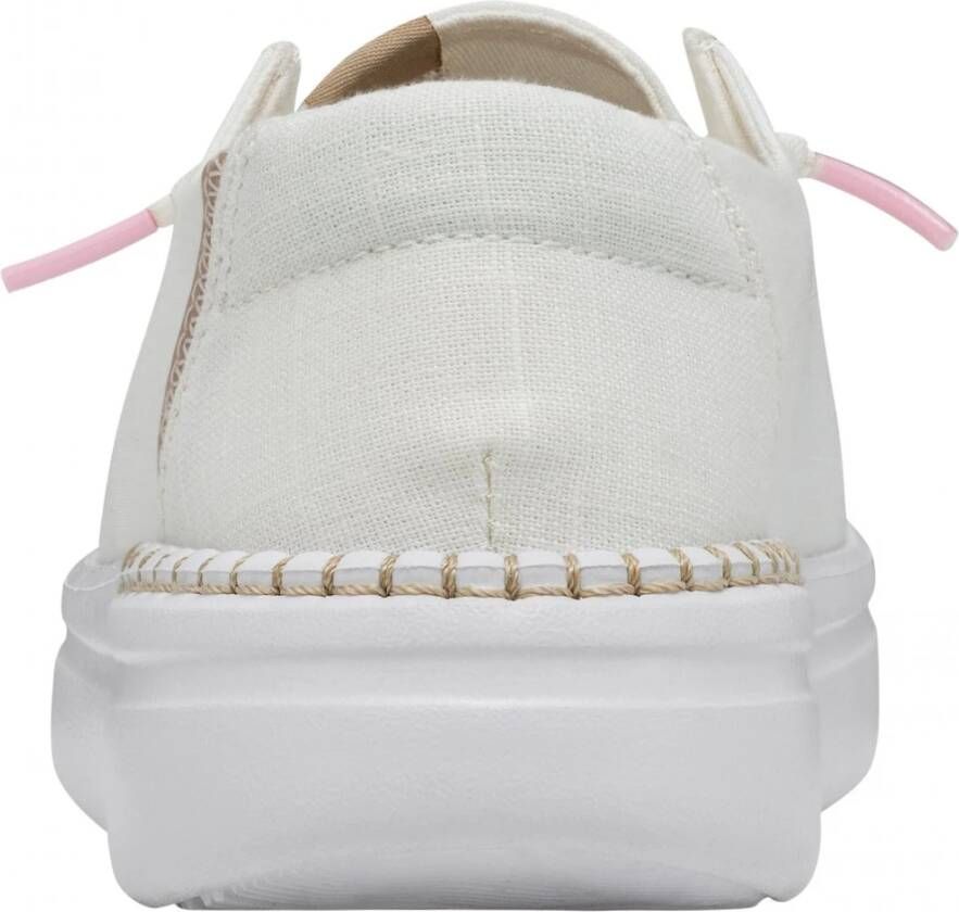 Hey Dude Witte Sneakers Wendy Rise Comfortabel Lichtgewicht White Dames