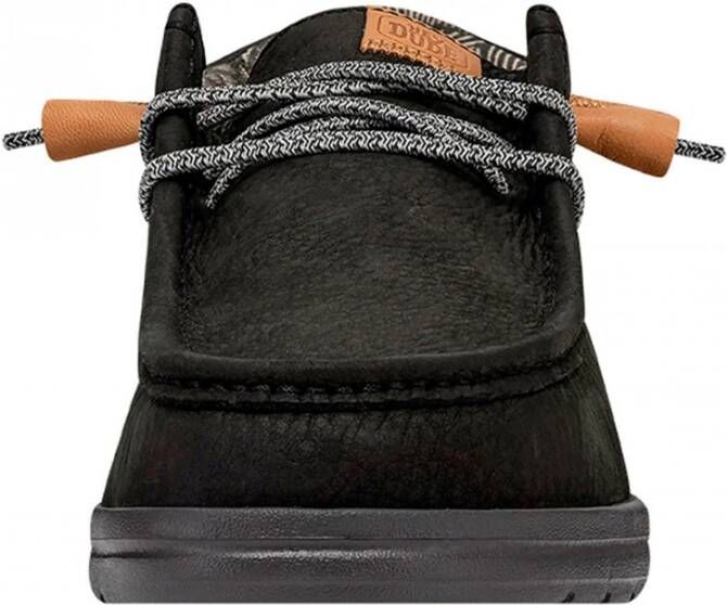 Hey Dude Zwarte Leren Grip Craft Schoenen Black Heren