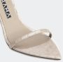 Hibourama Elegante leren sandalen met 10 cm hak Beige Dames - Thumbnail 3