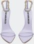 Hibourama Elegante satijnen sandalen met kristallen band Purple Dames - Thumbnail 2