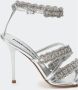 Hibourama Glamoureuze Olivia Metallic Leren Sandaal Gray Dames - Thumbnail 4